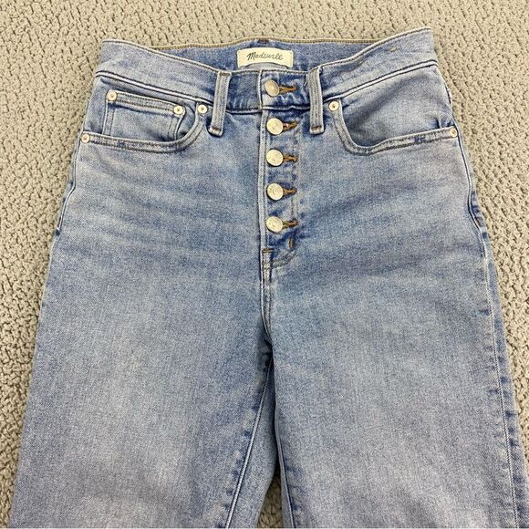 Madewell Women's The Perfect Vintage Straight Leg Button Fly Jeans  |  Size:  25 - Picture 2 of 15